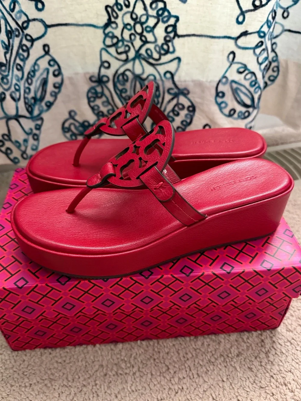 Tory Burch Miller Wedge Sandals - Picture 3 of 6